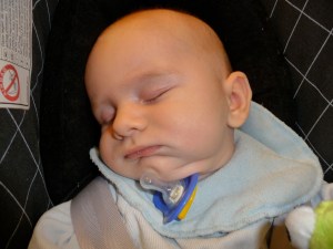 Nicholas Carl sover på sutten